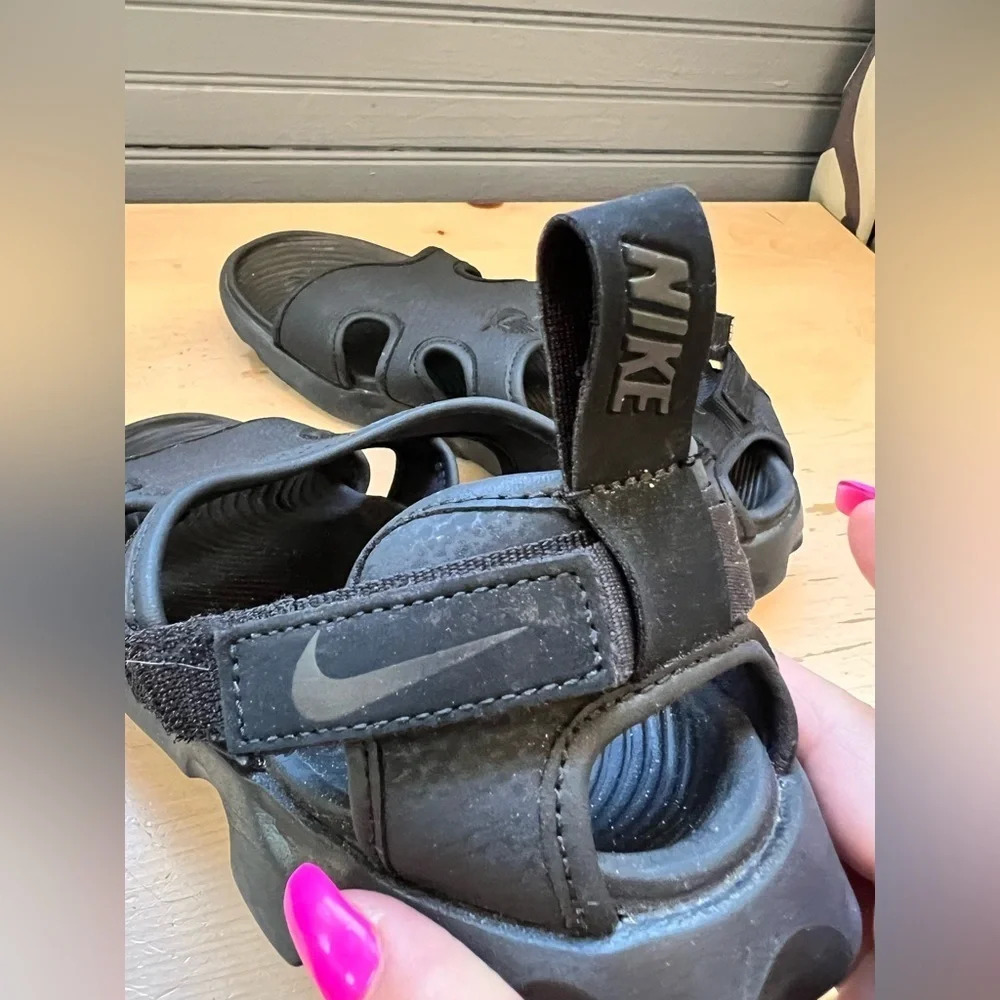 Nike Owaysis Men's Sandals Slippers Slides Flip Flops Black Size 7